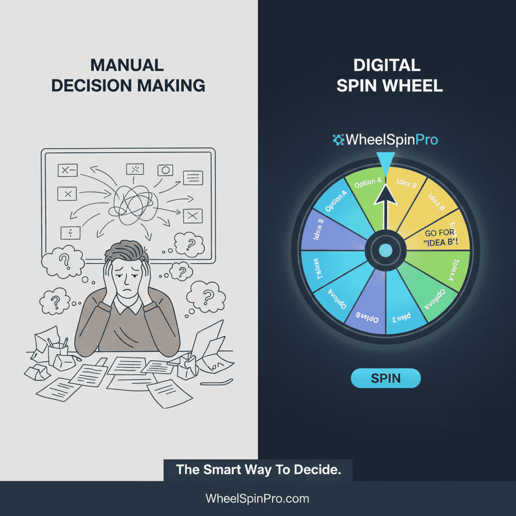 Spin Wheels vs. Manual Decision Making: Why Random Wins